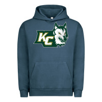 Pigment Midnight Navy keuka college wolf vectorized Urban Hoodie - linhVisuals