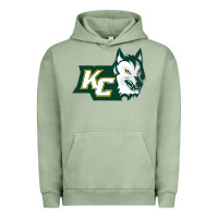 Pigment Oil Green keuka college wolf vectorized Urban Hoodie - linhVisuals