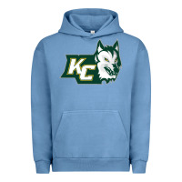 Pigment Pebble Blue keuka college wolf vectorized Urban Hoodie - linhVisuals