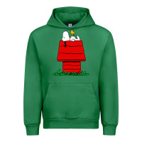 Emerald peanuts the doghouse Urban Hoodie - linhVisuals