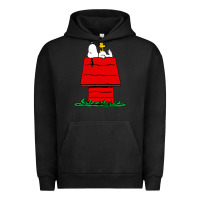 Pigment Black peanuts the doghouse Urban Hoodie - linhVisuals