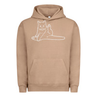 Pigment Burro cat butt white Urban Hoodie - linhVisuals