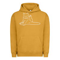Pigment Peanut Butter cat butt white Urban Hoodie - linhVisuals
