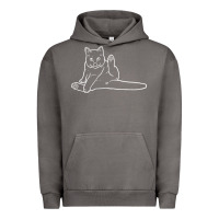 Pigment Tornado cat butt white Urban Hoodie - linhVisuals