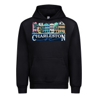 Black charleston rainbow road   charleston south carolin Urban Hoodie - linhVisuals
