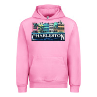 Fuchsia Pink charleston rainbow road   charleston south carolin Urban Hoodie - linhVisuals