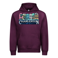 Mauve Wine charleston rainbow road   charleston south carolin Urban Hoodie - linhVisuals