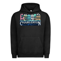 Pigment Black charleston rainbow road   charleston south carolin Urban Hoodie - linhVisuals