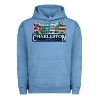Pigment Pebble Blue charleston rainbow road   charleston south carolin Urban Hoodie - linhVisuals