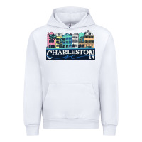 White charleston rainbow road   charleston south carolin Urban Hoodie - linhVisuals
