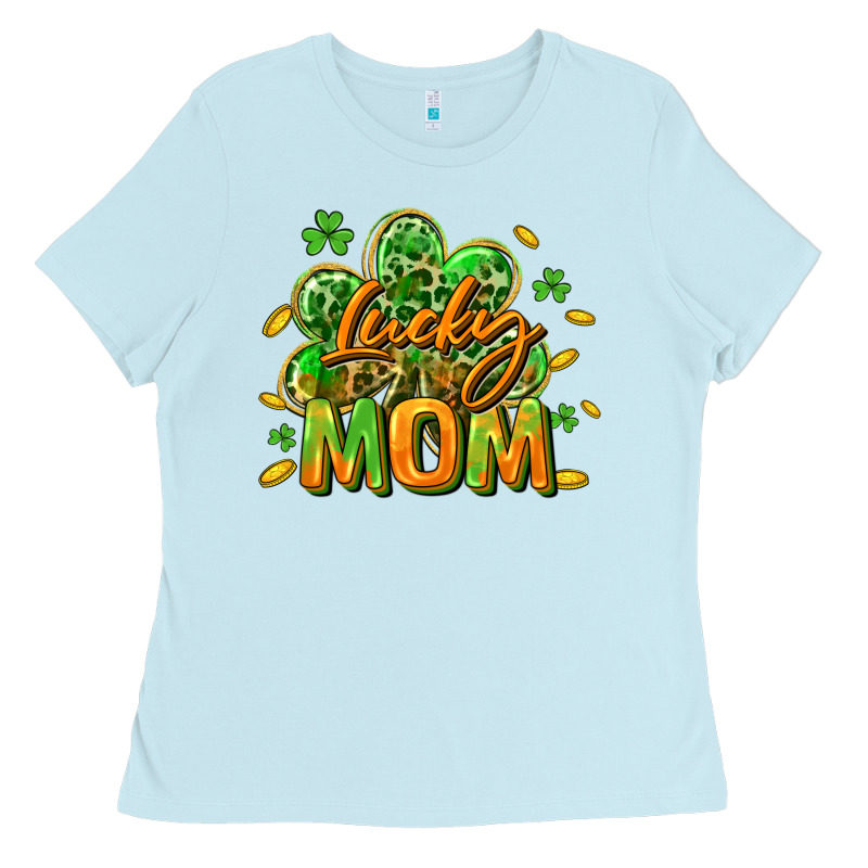 Lucky Mom  St. Patrick's Day Ladies Tee by CowGirlArtShop | Teevron