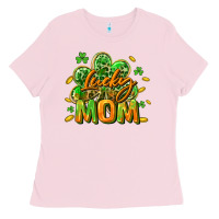 Bubblegum Pink Lucky Mom  St. Patrick's Day Ladies Tee - CowGirlArtShop