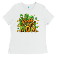White Lucky Mom  St. Patrick's Day Ladies Tee - CowGirlArtShop