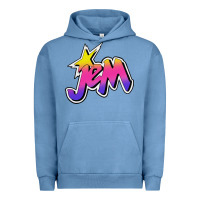 Pigment Pebble Blue jem and the holograms musical Urban Hoodie - linhVisuals