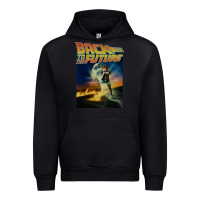 Black back to the future vintage Urban Hoodie - linhVisuals