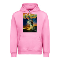 Fuchsia Pink back to the future vintage Urban Hoodie - linhVisuals