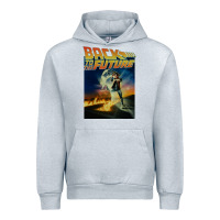Heather Grey back to the future vintage Urban Hoodie - linhVisuals