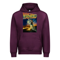 Mauve Wine back to the future vintage Urban Hoodie - linhVisuals