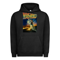 Pigment Black back to the future vintage Urban Hoodie - linhVisuals