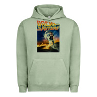 Pigment Oil Green back to the future vintage Urban Hoodie - linhVisuals