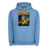 Pigment Pebble Blue back to the future vintage Urban Hoodie - linhVisuals