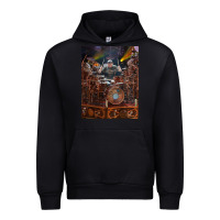 Black Neil Peart cool Urban Hoodie - linhVisuals