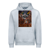 Heather Grey Neil Peart cool Urban Hoodie - linhVisuals