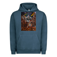 Pigment Midnight Navy Neil Peart cool Urban Hoodie - linhVisuals