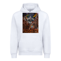 White Neil Peart cool Urban Hoodie - linhVisuals