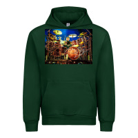 Forest Green Neil Peart encore Urban Hoodie - linhVisuals