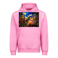 Fuchsia Pink Neil Peart encore Urban Hoodie - linhVisuals