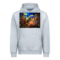 Heather Grey Neil Peart encore Urban Hoodie - linhVisuals