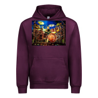 Mauve Wine Neil Peart encore Urban Hoodie - linhVisuals