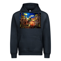 Navy Neil Peart encore Urban Hoodie - linhVisuals