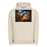 Pigment French Oak Neil Peart encore Urban Hoodie - linhVisuals