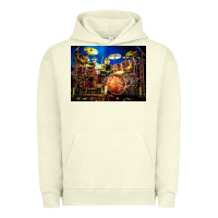 Pigment Pistachio Neil Peart encore Urban Hoodie - linhVisuals