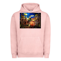 Pigment Salmon Neil Peart encore Urban Hoodie - linhVisuals