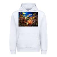 White Neil Peart encore Urban Hoodie - linhVisuals