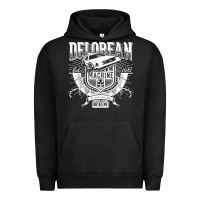 Pigment Black delorean machine Urban Hoodie - linhVisuals