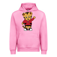 Fuchsia Pink daniel tigers neighborhood Urban Hoodie - linhVisuals