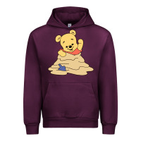Mauve Wine baby bear Urban Hoodie - linhVisuals