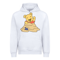 White baby bear Urban Hoodie - linhVisuals