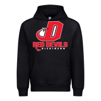 Black red de dickinson college vectorized Urban Hoodie - linhVisuals