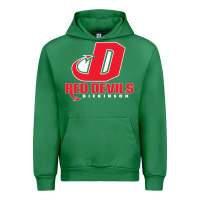 Emerald red de dickinson college vectorized Urban Hoodie - linhVisuals