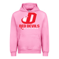Fuchsia Pink red de dickinson college vectorized Urban Hoodie - linhVisuals