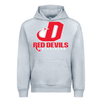 Heather Grey red de dickinson college vectorized Urban Hoodie - linhVisuals