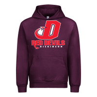 Mauve Wine red de dickinson college vectorized Urban Hoodie - linhVisuals
