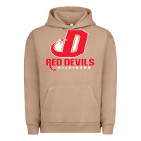 Pigment Burro red de dickinson college vectorized Urban Hoodie - linhVisuals