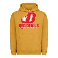 Red De Dickinson College Vectorized Urban Hoodie | Teevron