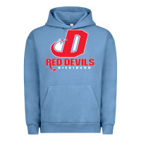 Pigment Pebble Blue red de dickinson college vectorized Urban Hoodie - linhVisuals